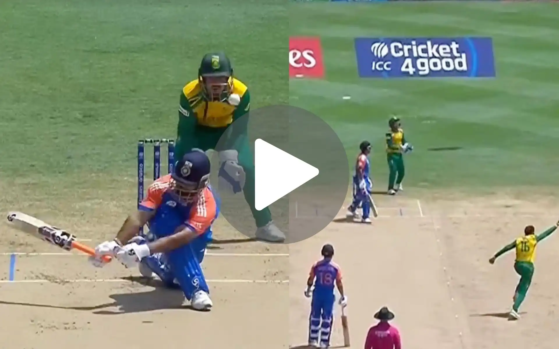 [Watch] Rishabh Pant's 'Clueless Sweep' Vs SA Leads To Two-Ball Duck; Keshav Maharaj On Fire